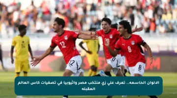 الألوان الحاسمة.. تعرف على زي منتخب مصر وإثيوبيا في تصفيات كأس العالم المقبلة